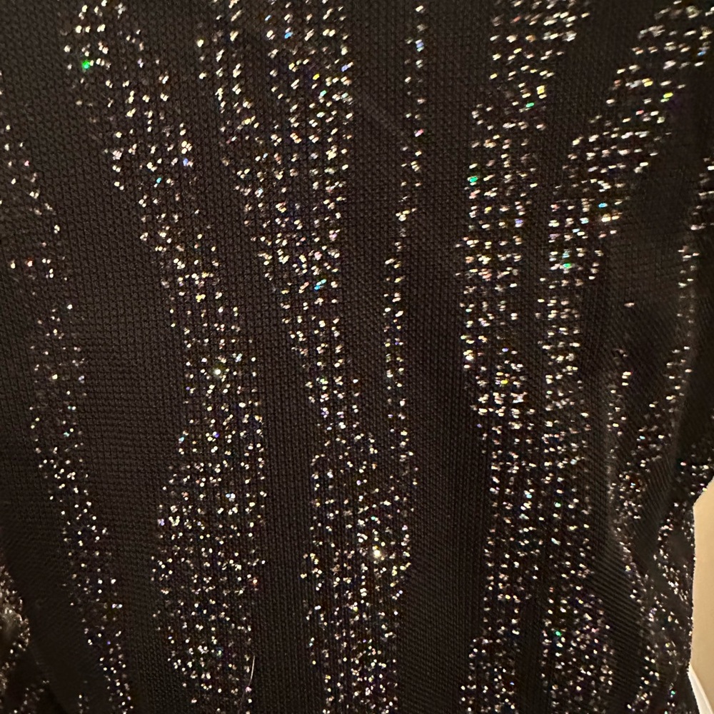 Vintage Backless Sparkly Zebra Print Top - image 4